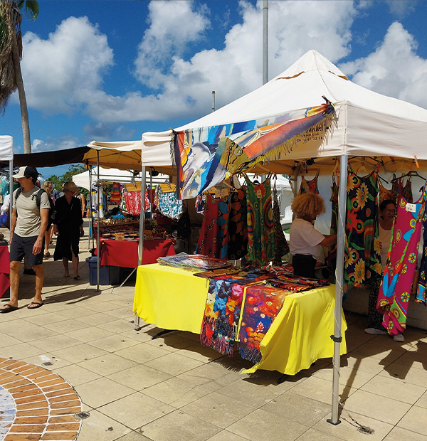 Le marché de Marigot